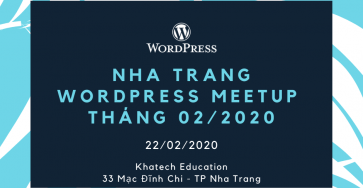 Nha trang wordpress meetup thÁng 2 2020